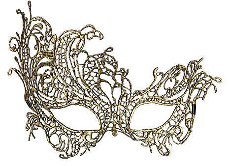 W WIDMANN MILANO Party Fashion - Augenmaske mit Spitze, Kostümzubehör, Accessoire, Venezianisch, Maskenball