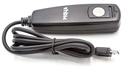 vhbw Fernauslöser Fernbedienung Kabel kompatibel mit Sony Alpha A7R, A7RII, a7 III, A7S, a7R III Kamera, 1 m, 2-stufige Auslösefunktion