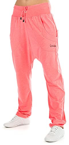 WINSHAPE Damen Unisex 4pocket Pants Wh13 Trainingshose, Neon-coral, M EU