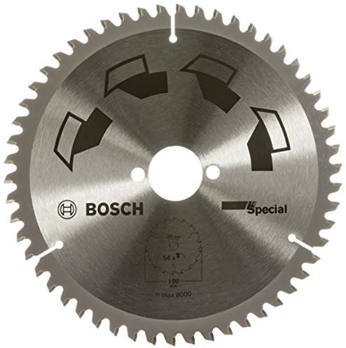 Bosch 1x Circular Saw Blade Special (for Wood, Non-Ferrous Metals, Plastic, Ø 190 x 2.5/1.8 x 30 mm, 54 Teeth, FT , Accessories for Circular Saws)