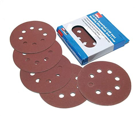 Hilka 68808015 125mm Assorted Hook and Loop Sanding Disc