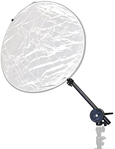 Reflektorhalter-Set | Teleskoparm + Klemme Fuer runde und eckige Reflektoren von 10-165cm