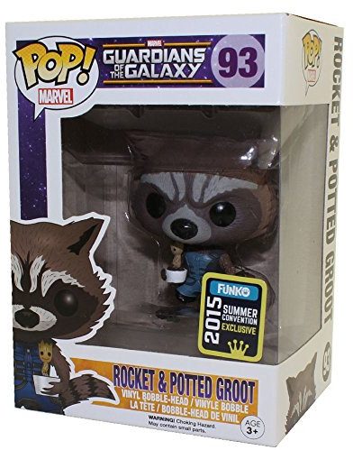 Funko 5340 - Guardians of The Galaxy Pop Vinyl Figure 93 Rocket Raccoon with Baby Groot