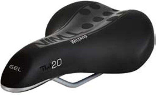 Wittkop 990061202K Sattel Trekking Twin 2.0 schwarz, Damen hohe Polsterung zur Druckentlastung