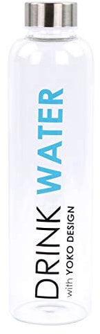 YOKO DESIGN Bouteille verre 750 ml Drink Water 1692