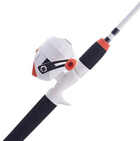 Shakespeare Customize-It 4'6 Spincast Youth Fishing Pole Rod and Reel Combo, 2-Piece Fishing Rod, Size 6 Reel, Fishing Combos for Kids, Includes 170 Stickers White