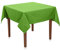 Tischdecke Baumwolle Linon - Uni, Einfarbig, Baumwolltischdecke, Tischtuch, Tischdeko (Hellgrün, 80x80 cm)