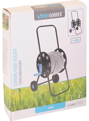 PROGARDEN gartenschlauchhalter Aqua 40 Meter schwarz