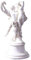 WLVG Amor und Psyche Statue, griechisch-römische Mythologie Liebhaber Statue Home Decorations Geschenk für Wohnzimmer, weiß, 32x14cm