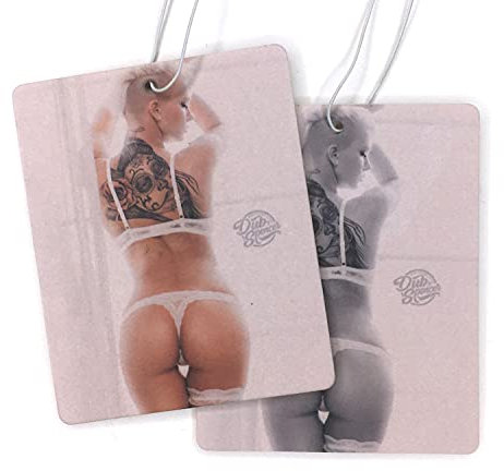 2x erotischer Auto Duftbaum Cynthia sexy Po Erotik Lufterfrischer Autoduft FKK Porno Aroma Duftspender