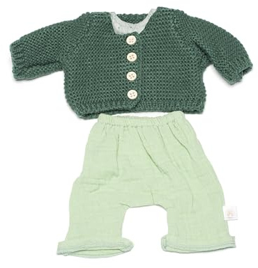 Dockkläduppsättning 31565 skog pojkar set 38 cm