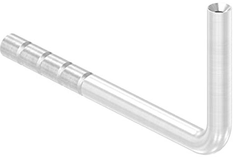 FeNau - Handlaufhalter zum Einbetonieren, Bügel 12mm, oben Innengewinde M6, Wandabstand: 40-75mm, Material: V2A - für Innen & Außen z.B. Balkon, Terrasse, Treppenhaus & Garten