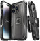 Vena vArmor Rugged Case Compatible with Apple iPhone 14 Pro Max (6.7-inch), (MagSafe Compatible, Military Grade Drop Protection) Heavy Duty Holster Belt Clip Cover with Kickstand