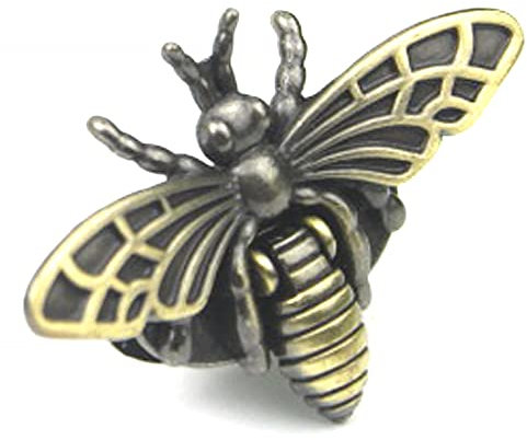 Twist Turn Lock, Metal Bee Shape Clasp Closures Hardware Clip Buckles for Handbag, Purse and Shoulder Bag (Bronze)