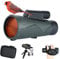 Monokular Teleskop 12X56 ED Monokular IPX7 Wasserdicht Fernrohr Erwachsene mit BAK4 Prisma & SMC Extra Breiter Film with Adapter and Tripod für Klettern/Jagen/Wildtierbeobachtung
