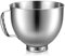 Jiawu Cuenco Mezclador, Repuesto de Cuenco de Acero Inoxidable de 4,5 a 5 Cuartos de Galón, Accesorio Mezclador, Compatible con Artisan 5Qt Series y Cassic 4.5Q
