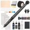 EIPTWH Hand Poke n Stick Tattoo-Set für Anfänger, 20 Stück Tattoo-Nadeln, 7 Farben Tattoo-Tinten-Set, DIY Hand Poking-Set mit Transfergel und blauer Seife, 30 ml Tattoo-Tinte, Schwarz