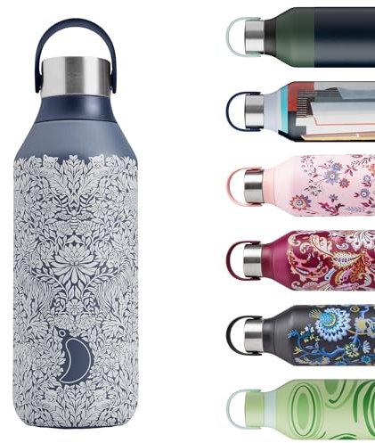 Chilly's Series 2 Gourde - Bouteilles isothermes en Acier INOX avec Double paroi, col Souple et poignée de Transport - Liberty - Survival, 500ml