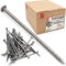 Lun Fix Stahlnägel 3 x 80 mm - 1kg (ca. 220 stk.) | Holznägel für Bauarbeiten | Unverzinkter Baunägel | Nägel 80mm lang | Drahtstifte Nägel Senkkopf blank unverzinkt für Tischlerarbeiten, DIY, crafts