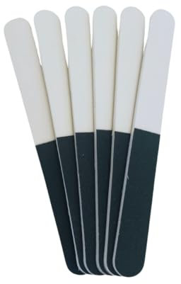 Generic Professional Nail Buffer 6-Pack | Compact 3-Way Nail Buffer | White EVA Nails Smoother & Shiner