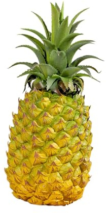 FLCPJGV Authentische Ananas Skulptur, Ananas Deko, Künstliches Obstmodell, Simulierte Obstdekoration, Kunstobst Deko für Zuhause, Elegantes Ornament, 11cmx27cm