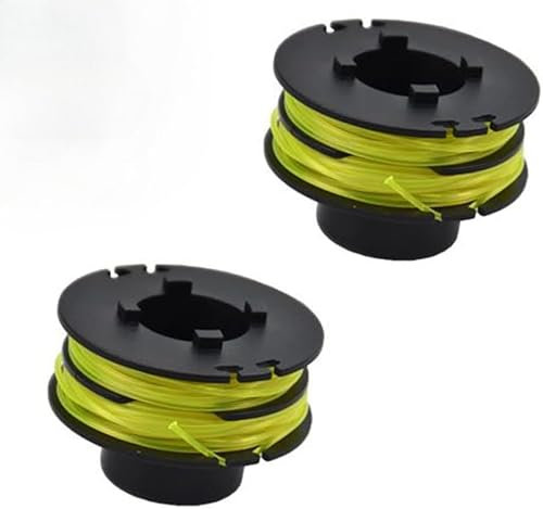 Daaxing Lot de 2/4 bobines de fil de rechange pour débroussailleuse RYOBI RAC118 RLT3525S Fast Post, bobine et fil de recharge de 1,2 mm (2 pièces)