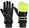 MoKo Kinder Winterhandschuhe, Wasserdicht Skihandschuhe mit Elastisch Bündchen für 6-15 Jahre, Winddicht Thermisch Kinder Schnee Handschuhe für Skifahren Snowboarden Rodeln Radfahren, Schwarz, M