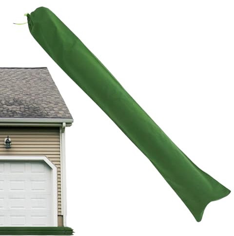 Flood Prevention Sandbags, Wiederverwendbare Long Canvas Sandbags, Tube Sandbags, Rain Thickened Flood Barrier with Elastic Rope for Flood & Garages, Durable Water Barrier for Protection