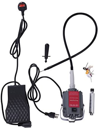 230W Hanging Flexshaft Mill 220V 18000RPM Electric Multifunction Rotary Flex Shaft Tool Metalworking Jewelry Tool Repair Kit with 4mm Hand Chuck