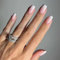 NLFOX Gradient Pink Gradient Square French Full Cover False Nails - 24 Pcs (1 g) - Glossy Powder Material - Half Well Tips