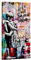 canvashop Banksy Love you Forever Tableau 60 x 30 cm Peintures Modernes Salon pop art Enfants étreinte street art graffiti Impression murale sur toile