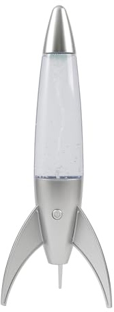 I-TOTAL - Lavalampe LED Tornado Grau, Farbwechsel RGB - 36 cm