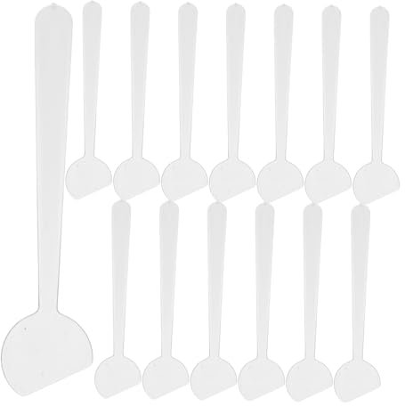 ELAYARD 100piezas Cuchara De Plástico Para y Herramienta Para Cuidado y Maquillaje Espátula Pequeña Para Aplicación Precisa De Productos Cosméticos