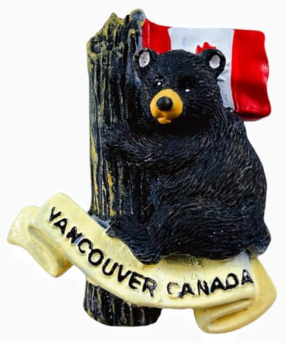 Kühlschrankmagnet, Motiv: Vancouver, British Columbia, Kanada, Reise-Souvenir, 3D-Dekoration, magnetischer Aufkleber