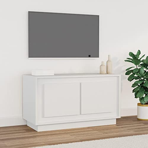 Xichuzi TV-Schrank Weiß 80x35x45 cm Holzwerkstoff, TV Lowboard, Fernsehschrank, Fernsehtisch, Fernseher Schrank, TV Sideboard, TV Board, TV Cabinet, TV Bank, TV Kommode