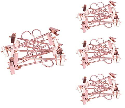 LOLPALONE 30 Stücke Hoch Stärke Stark Rose Gold Hosen Rock Unterseite Aufhänger mit Clip