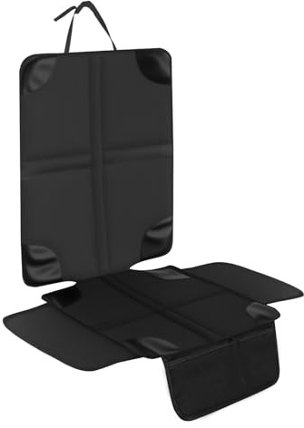 M.J COMFY-LIFE Car Seat Protectors,Leather Seats Protectors For Child Car Seats With Non-Slip Bottom Waterproof Large Mesh Pockets
