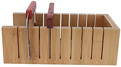 Nikou 3PCS Soap Cutter Set, Bread Cutter with Straight and Wavy Stainl Steel Cutting Knives, Soap Cutting Tool for Soap Making