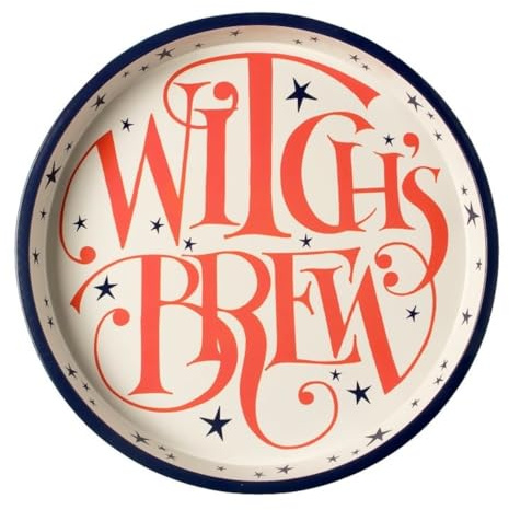 Emma Bridgewater Witch's Brew Circular Tin Tray Halloween Decoration