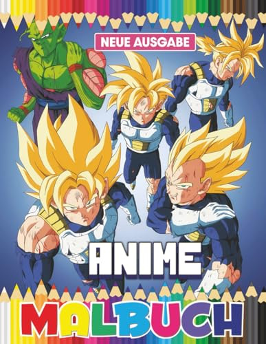 Anime Malbuch: Über 60 Lustige Und Schöne Designs Für Kinder Und Teenager