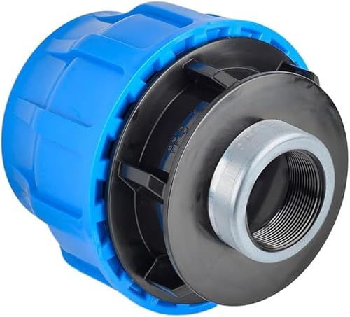 RP RIEGOPRO - Raccordo PE filettato femmina rinforzato, raccordo per sistemi idrici e irrigazione esterna | Connettore per irrigazione automatica e tubi dell'acqua (1 pezzo, 63 mm - 2)