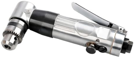 90 Degree Air Angle Reversible Drill, Compact Pneumatic Drilling Machine with Right Angle Elbow for Tight Spaces, Alloy Construction, Efficient Torque Output and User-Friendly Throttle Control