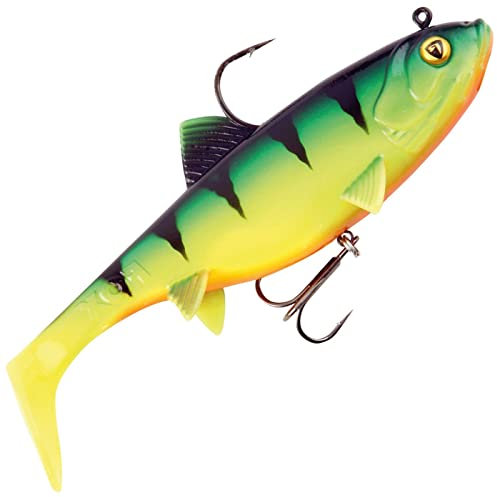 Fox Rage Replicant Wobble - Gummifisch Swimbait, Farbe:Firetiger, Länge/Gewicht:18cm - 90g