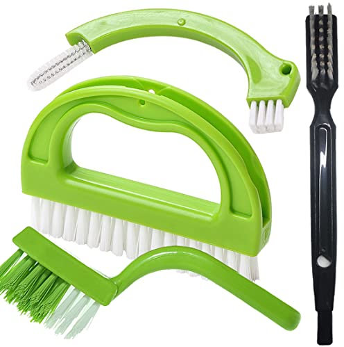 Cucina Bagno Spazzole Piastrelle Per Pulire Le Fughe Ed Eliminare La Muffa Superficiale (4 Spazzole Incluse) Verde