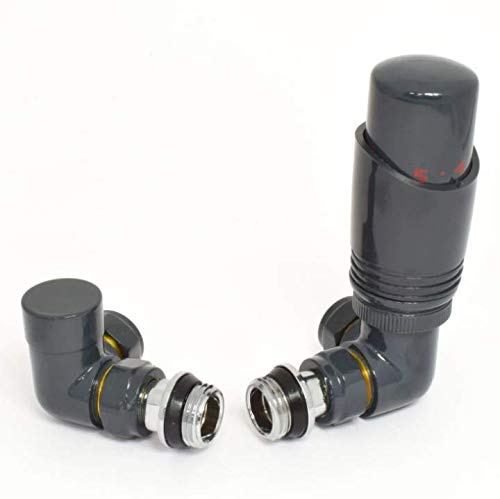Delta Corner TRV Anthracite Thermostatic Radiator Valve