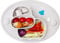 Baby Silicone Placemat, Non-Slip Feeding Plate for Toddlers Babies Kids with Strong Suction Fits Most Highchair Trays BPA-Free FDA Approved, Dishwasher and Microwave Safe with Spoon Fork