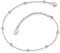 Engelsrufer Fußkettchen Little Moon mit Silberkügelchen für Damen, 925er Sterlingsilber rhodiniert, verstellbare Länge, nickelfrei, Allergiker geeignet