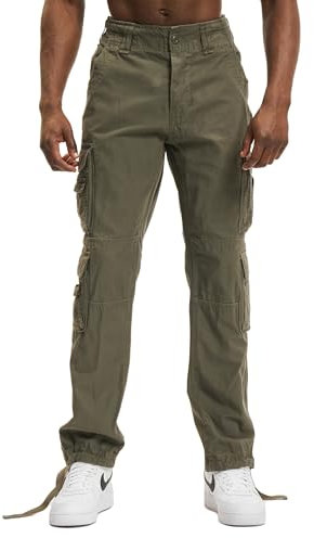 Brandit Pure Slim Fit Pants, color: olive, size: XL