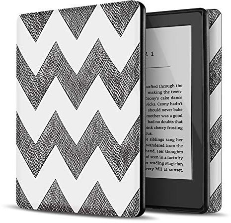 TNP Hülle für Kindle 10. Generation 2019 J9G29R, Schutzhülle Case für Amazon Kindle eReader 6-Zoll, mit Auto Einschlafen/Aufwachen Funktion, Ultradünne Cover für eBook Reader, Chevron