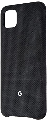 Google Pixel Case for Pixel 4 XL - Protective Phone Cover with Tailored Fabric and Active Edge Compatible - Official Google Pixel Cover - Just Black